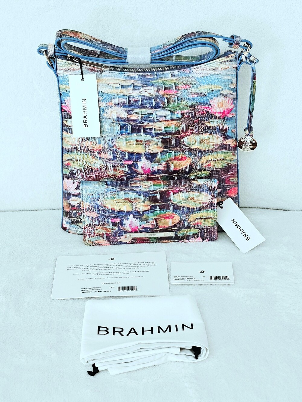 NWT Brahmin WATERLILY Katie w/Ady Wallet